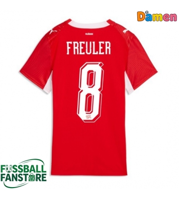 Schweiz Ruben Vargas #17 Replik Heimtrikot Damen WM 2026 Kurzarm